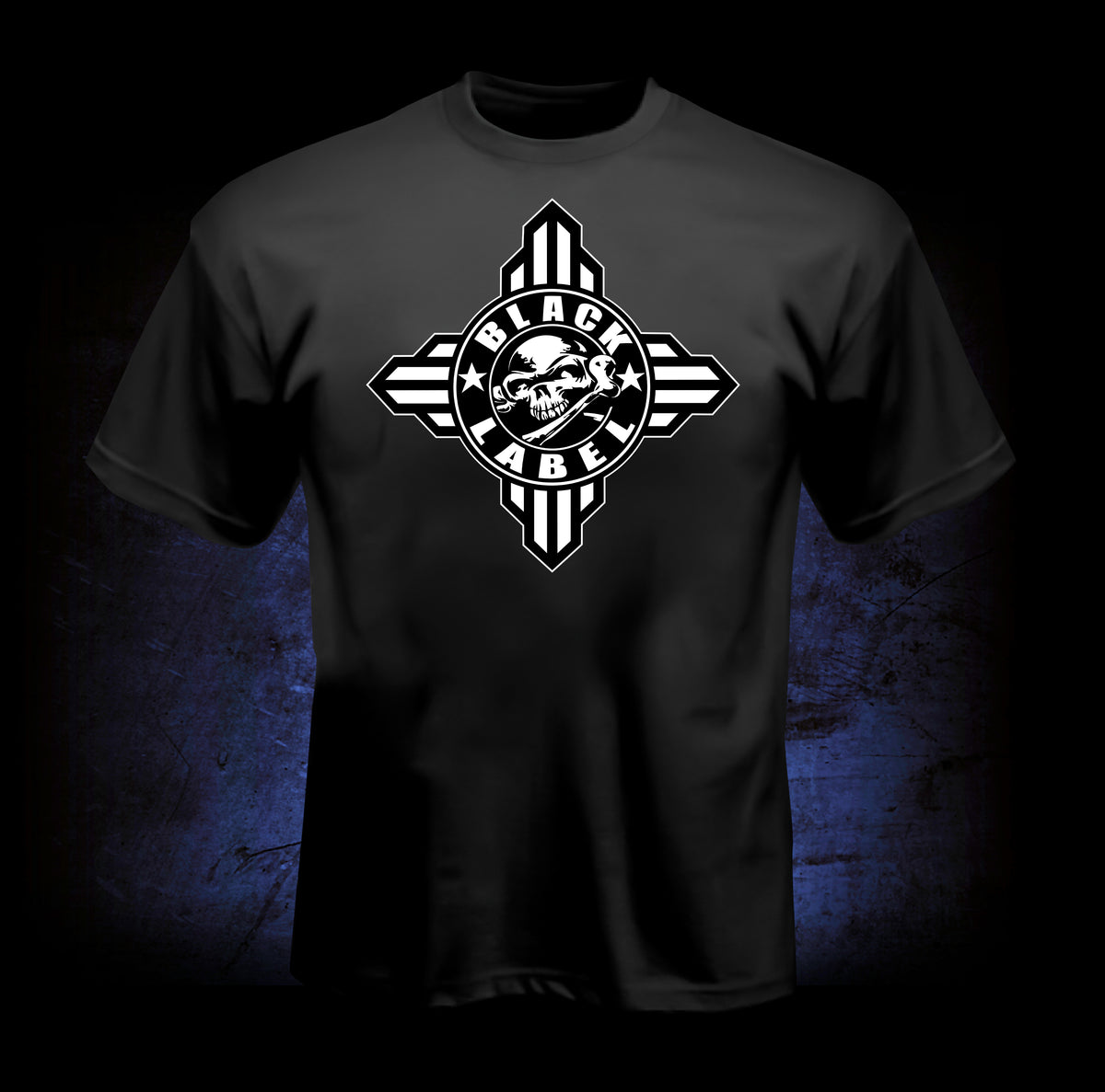 Zia Skull T-Shirt - White – Black Label DTG